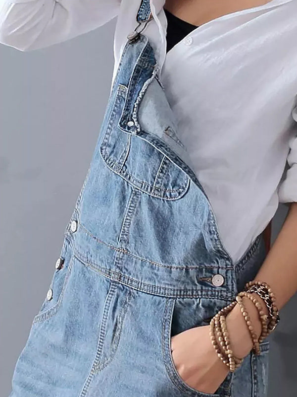 Marey | Relaxed Fit Denim Overall Dress Adjustable Straps