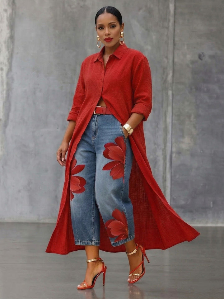 Marel - Elegant Floral Dress