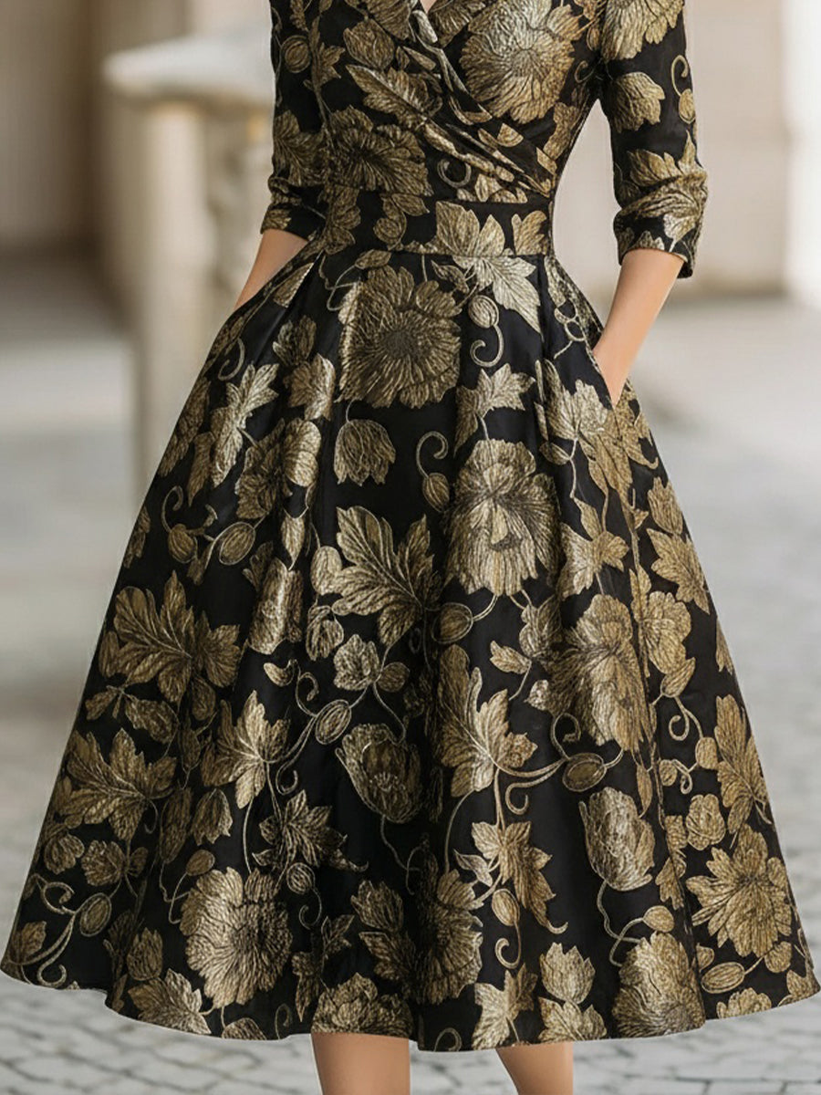 Meghan | Floral Midi Dress