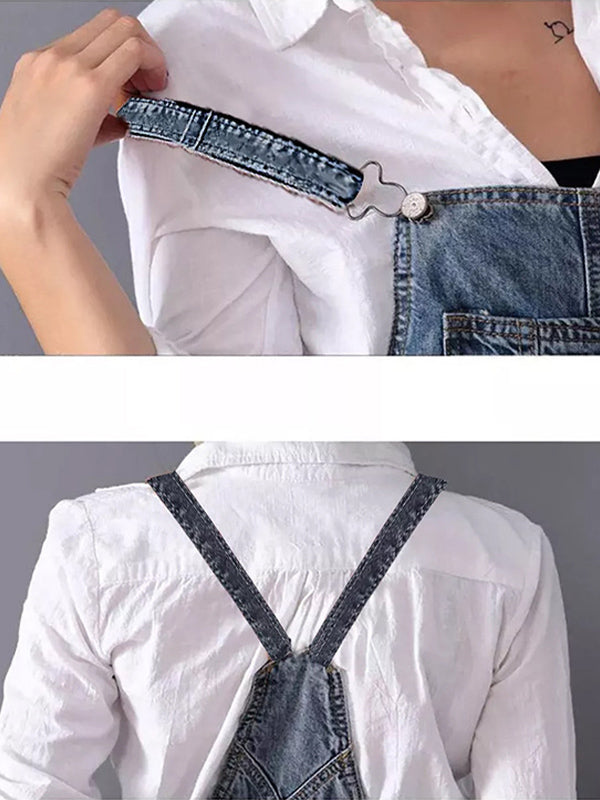 Marey | Relaxed Fit Denim Overall Dress Adjustable Straps
