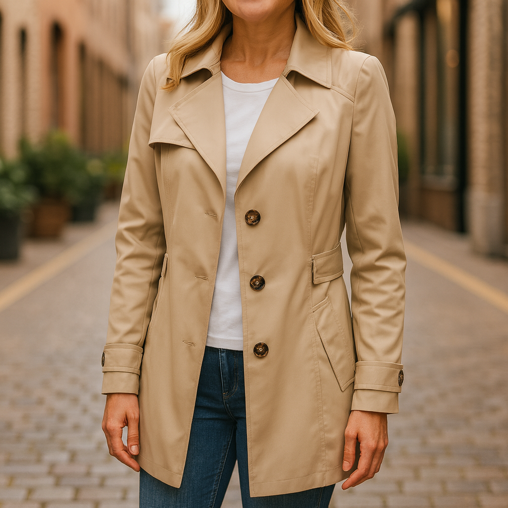 June | Jamie | Elegant Autumn Trench Coat