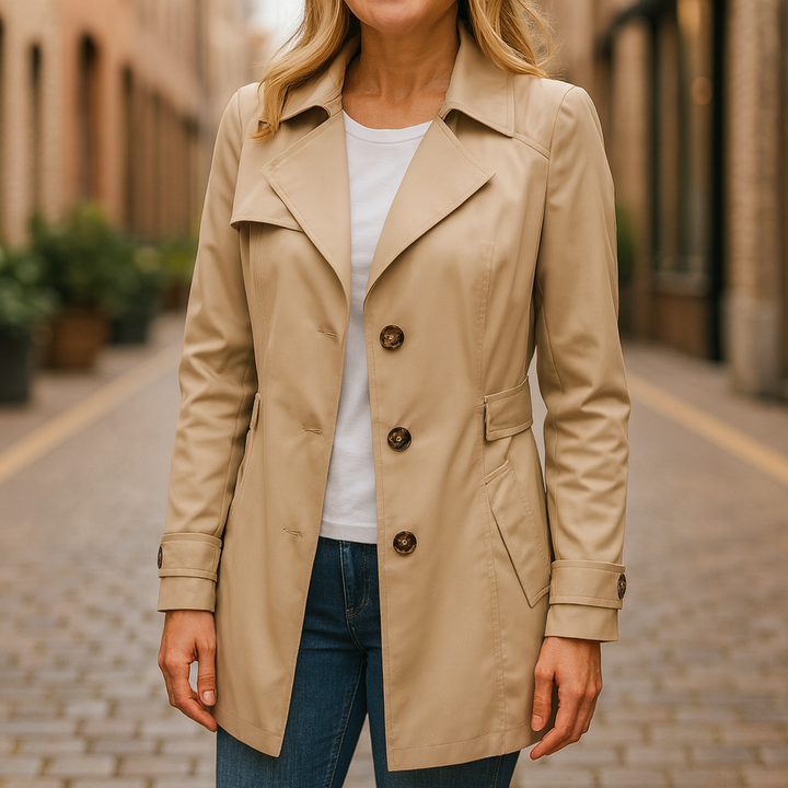 June | Jamie | Elegant Autumn Trench Coat