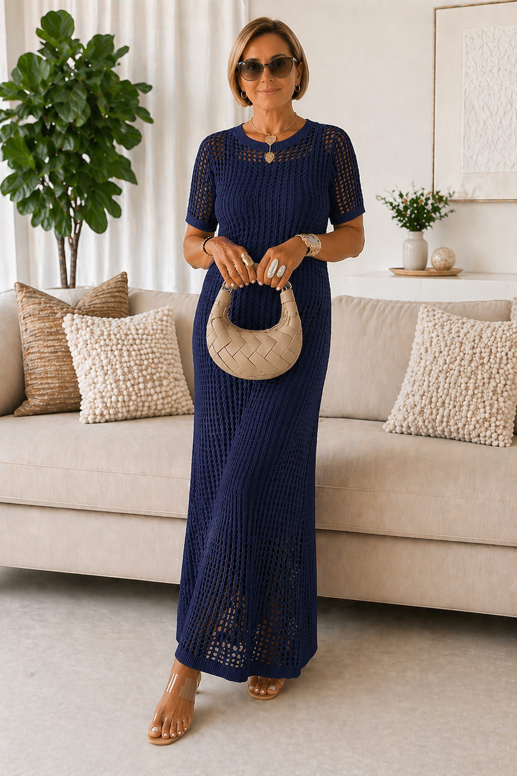 Bethany | Cut-Out Long Maxi Dress + Free Inner Dress