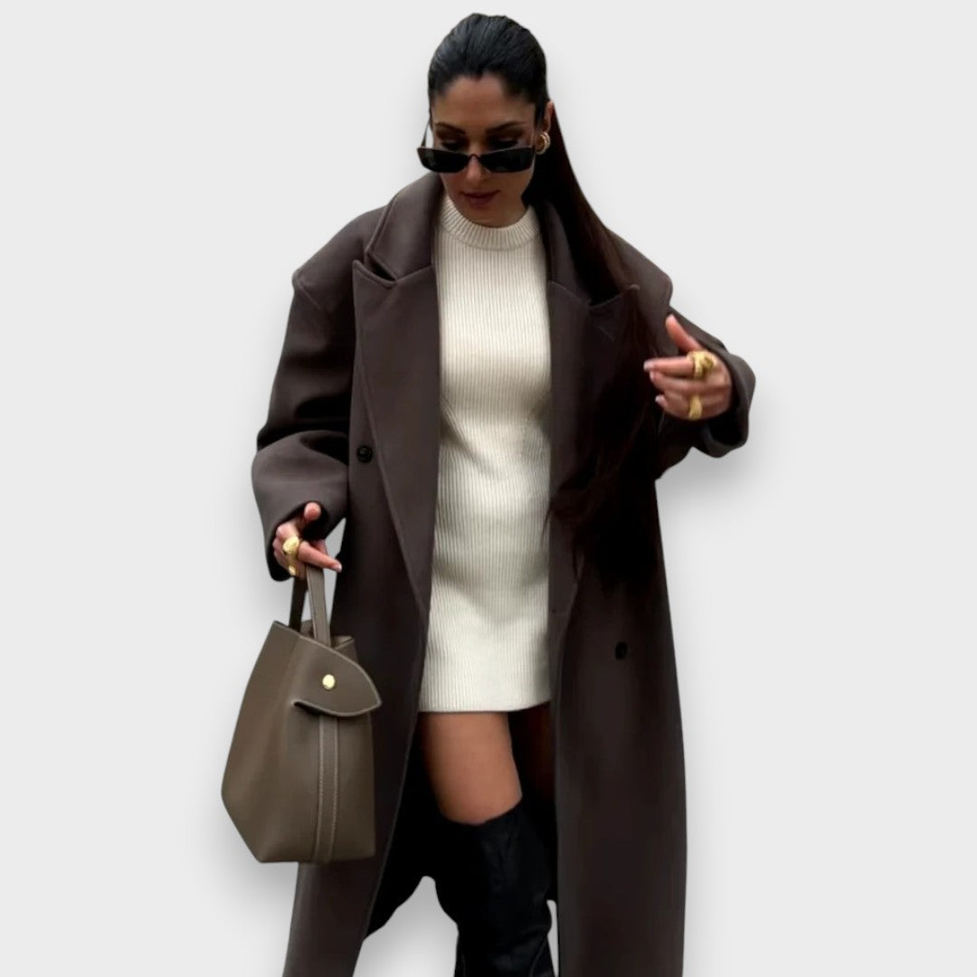 Viola | Oversized Coat in Wool Blend