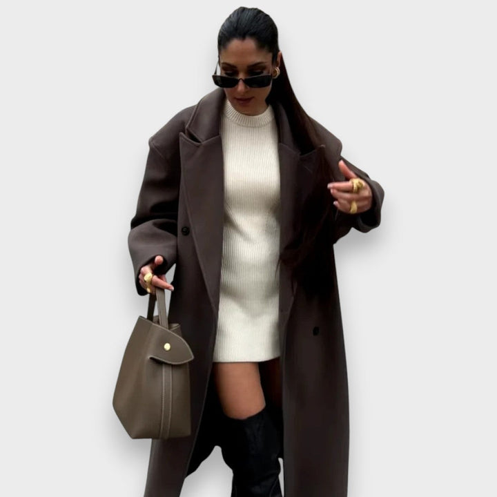 Viola | Oversized Coat in Wool Blend