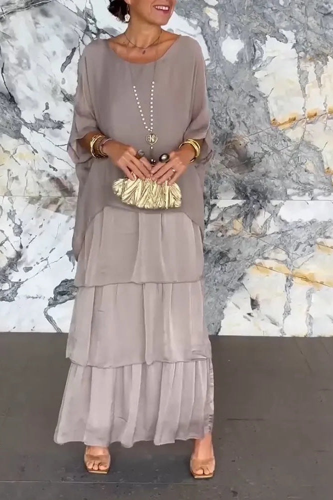 Nora | Layered Dress - Grey