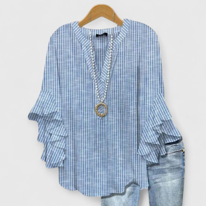 Janet – Ruffle Sleeve Statement Blouse