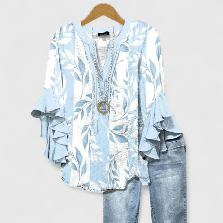 Janet – Ruffle Sleeve Statement Blouse