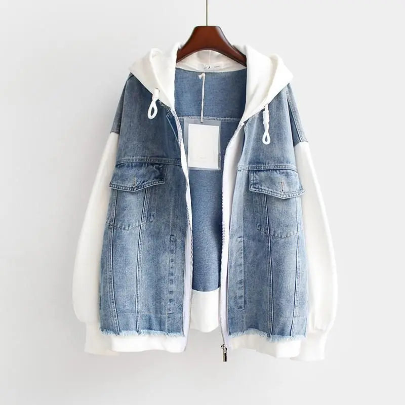 Flurina | Denim Jacket with Hood