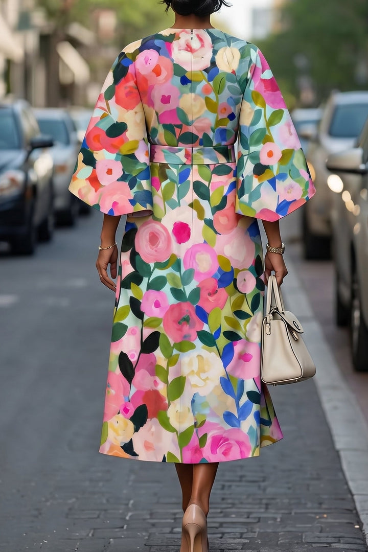 ROBIN | ELEGANT FLORAL DRESS