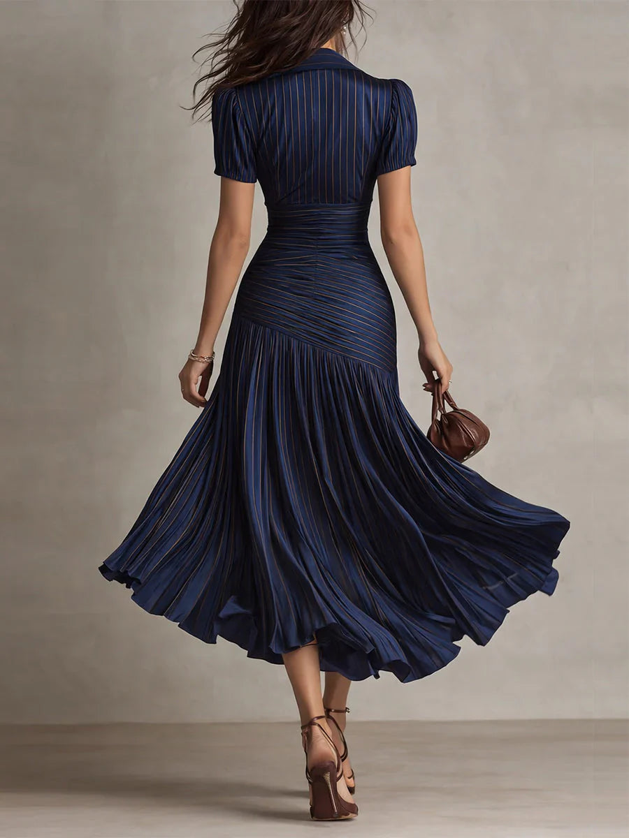Florencey | Vintage Elegant Chiffon Maxi Dress