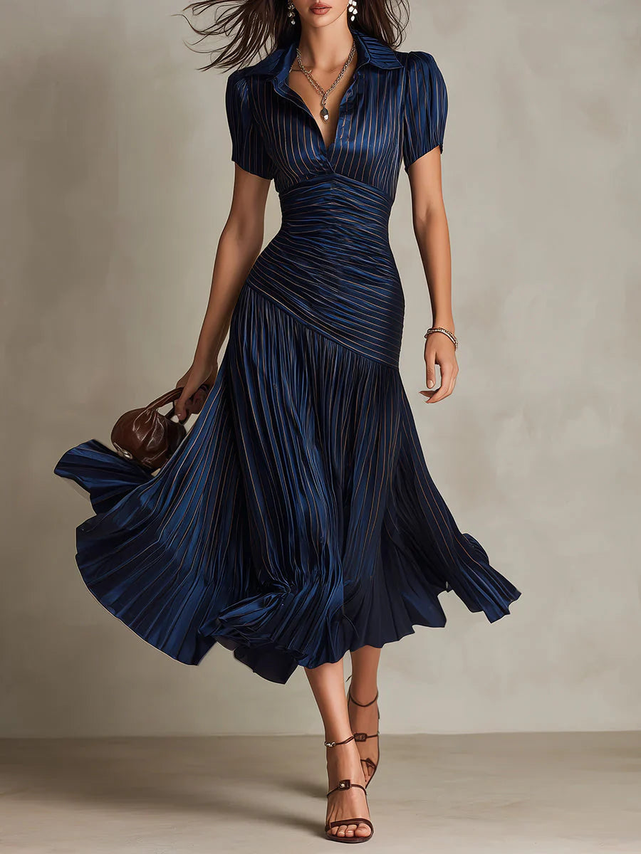 Florencey | Vintage Elegant Chiffon Maxi Dress