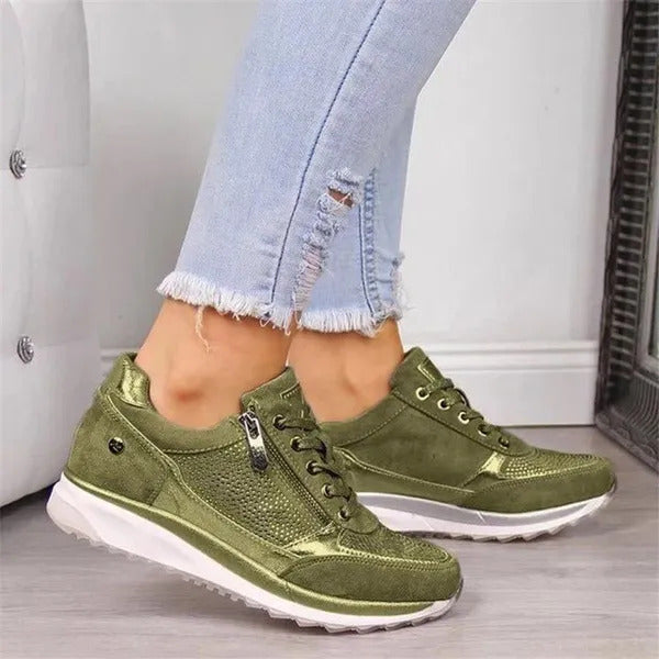 Ginette | Zip-Up Orthopedic Sneakers