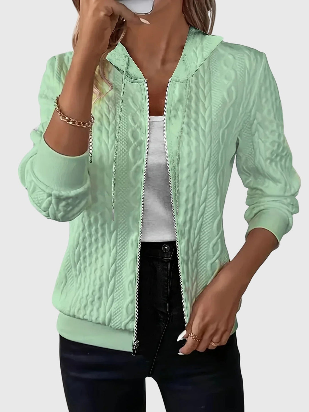 June | Jenna | Hoodie with Zipper