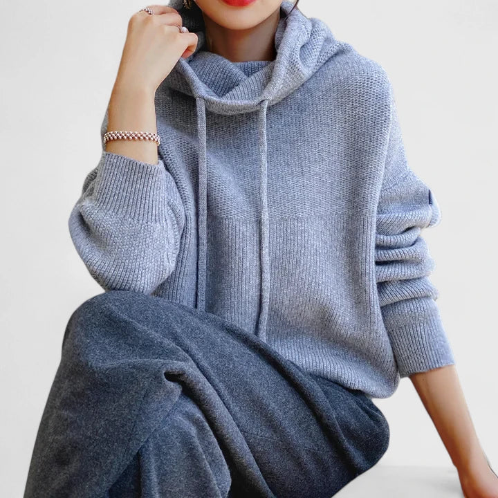 June | Marie | Cozy Knit Hoodie